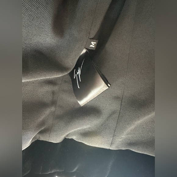 Giuseppe Rhinestone Embellished Black Velvet Biker Jacket Zanotti Medium Small - Picture 11 of 17